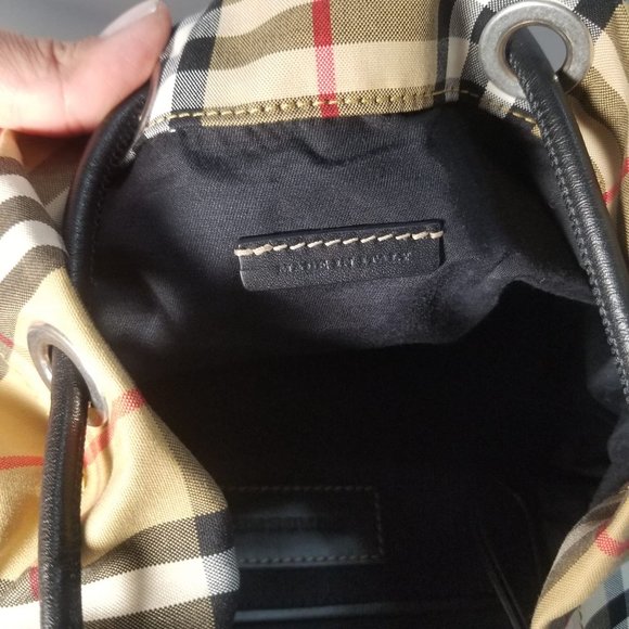 NWT Authentic Brand New BurBerry Medium Rucksack In Vintage Check Nylon - Picture 8 of 13